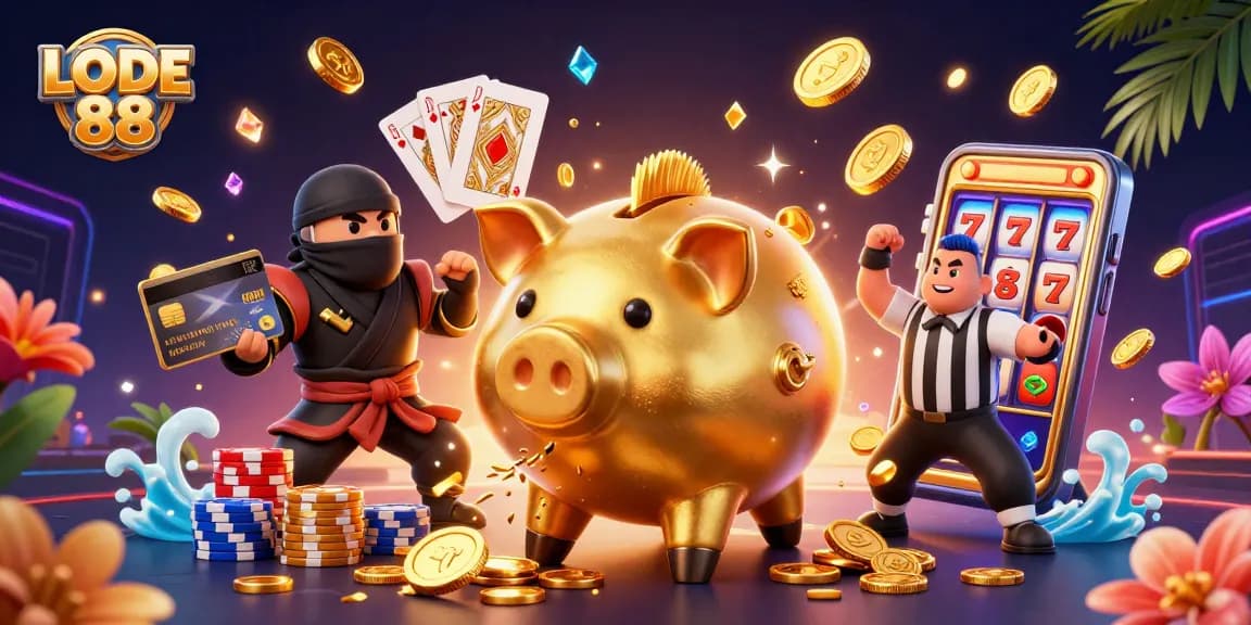 LODE 88: Experience vibrant gameplay with a sumo wrestler and visceral casino elements.