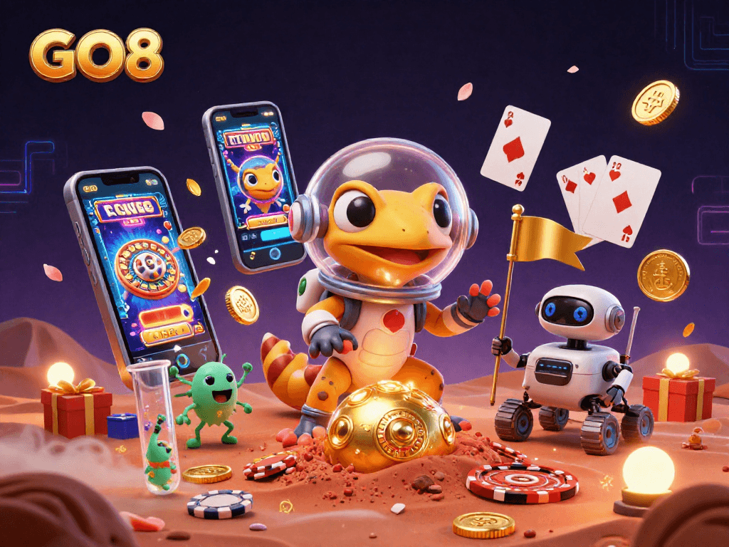 Engage in thrilling gameplay at GO8 with exciting slots and vibrant casino elements.