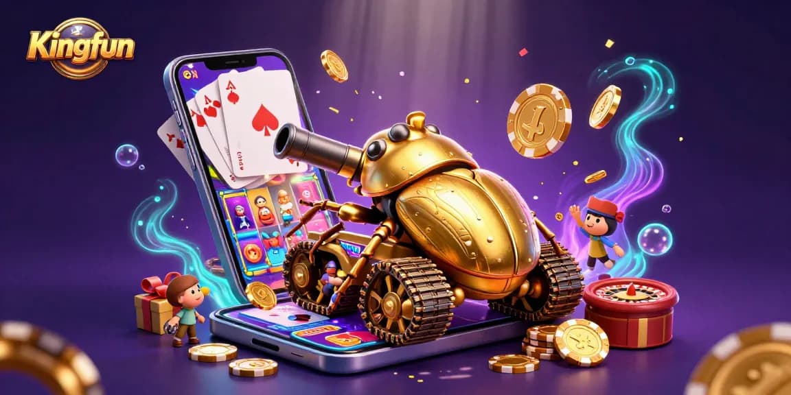 Experience Kingfun's vibrant 3D casino adventure with dynamic gameplay elements and rewards.