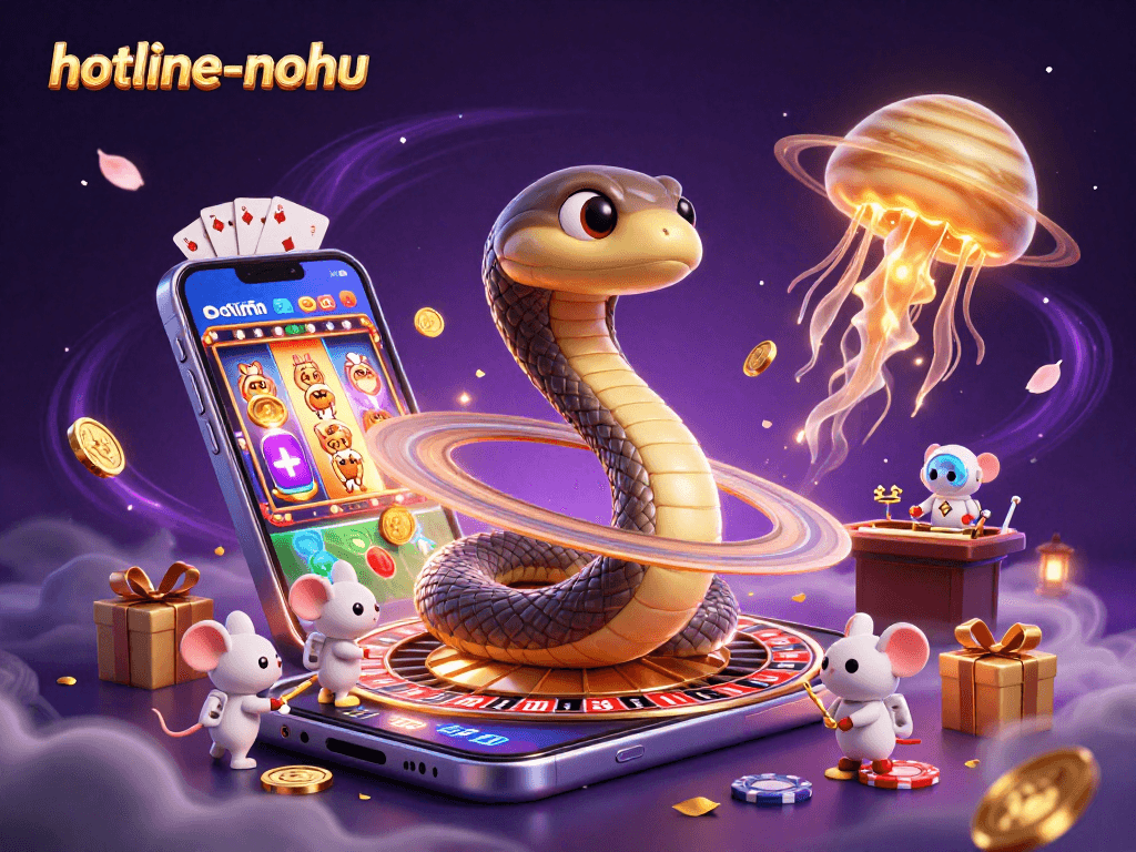 Experience thrilling gameplay with hotline-nohu as astronaut mice bet on Saturn's rings in a cosmic casino.
