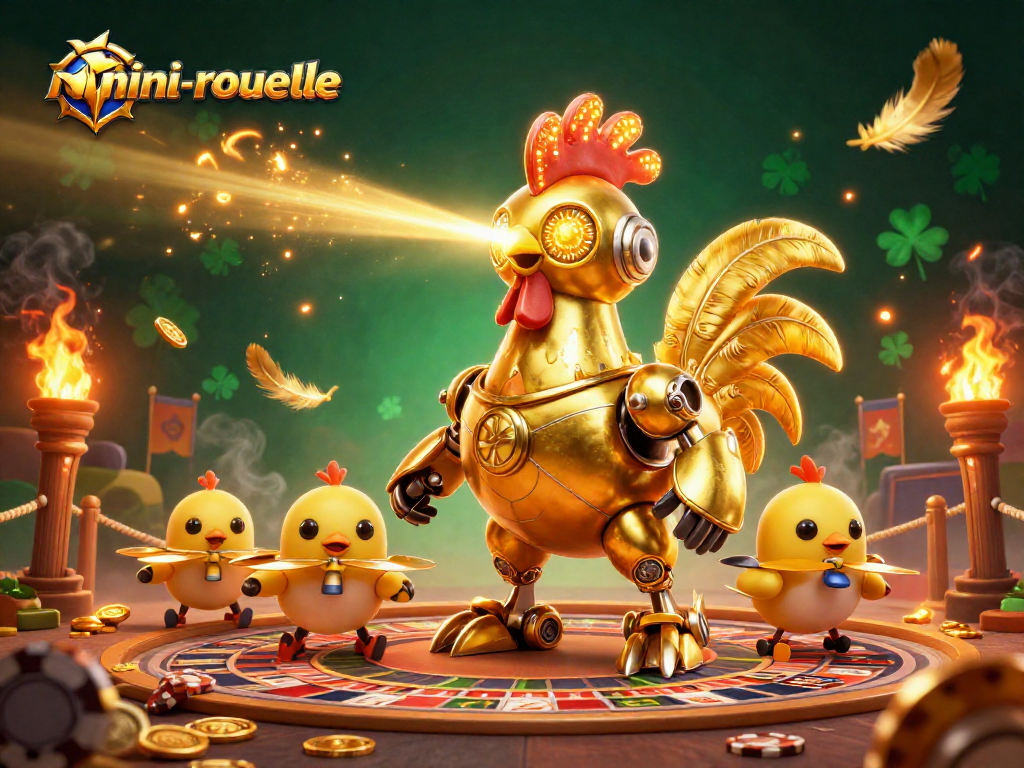 Experience the thrill of mini-roulette, featuring dynamic gameplay with a vibrant 3D casino scene.