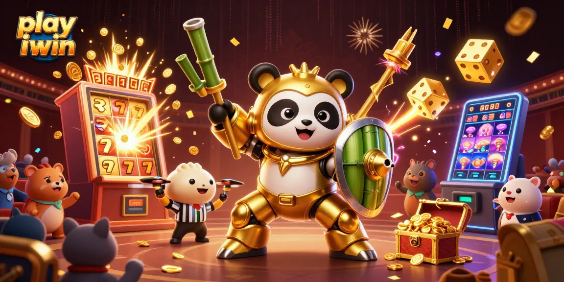 Experience the excitement to play iwin with a vibrant 3D casino scene full of action and jackpots.