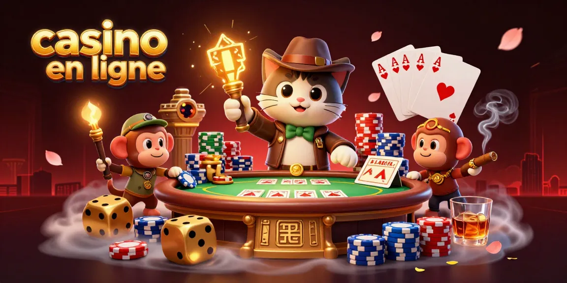 Image de l'illustration 3D d'un chat archéologue découvrant un artefact de casino en ligne.