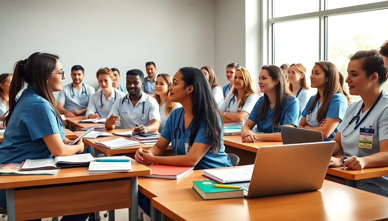 Students participating in an in person Nclex review in Houston for effective exam preparation.