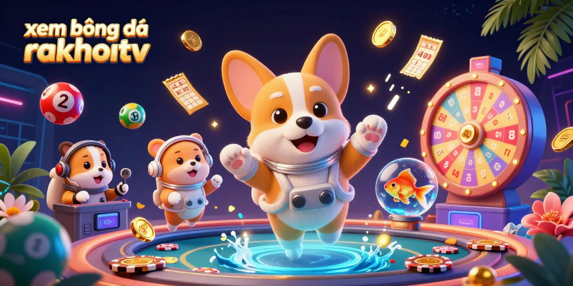 Bet successfully while xem bóng đá rakhoitv in a vibrant space casino filled with action elements.
