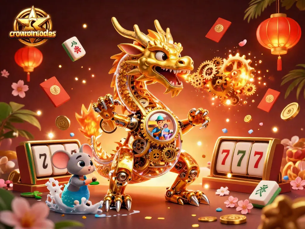 Win big with crowncoinsbonuscodes in a vibrant, immersive 3D casino scene.