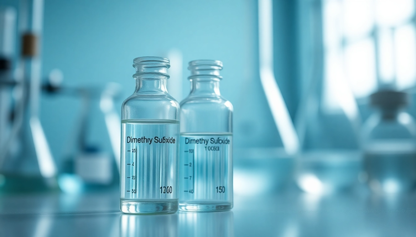 Analyze the properties of dimethyl sulfoxide in a laboratory setting with scientific equipment.