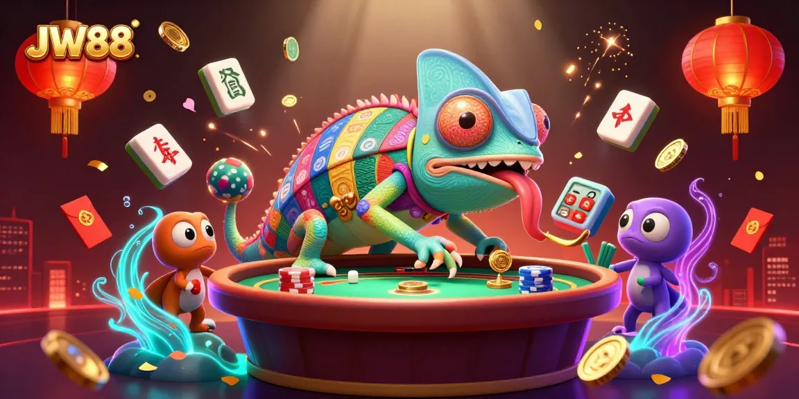 Engage with the vibrant JW88 casino experience featuring colorful characters and gaming excitement.