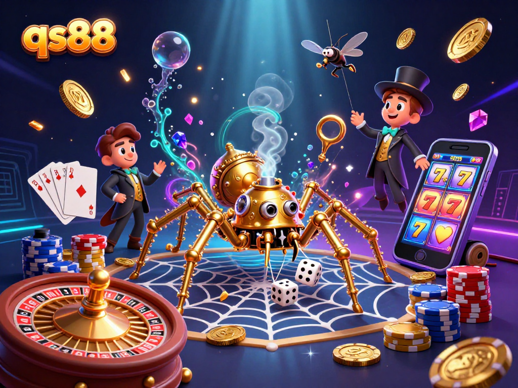 Engage in winning strategies at qs88 with dynamic 3D casino visuals of steampunk intrigue and rewards.
