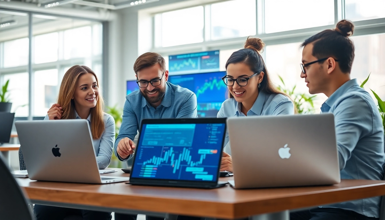 Click here to see a collaborative digital marketing team working on innovative strategies.