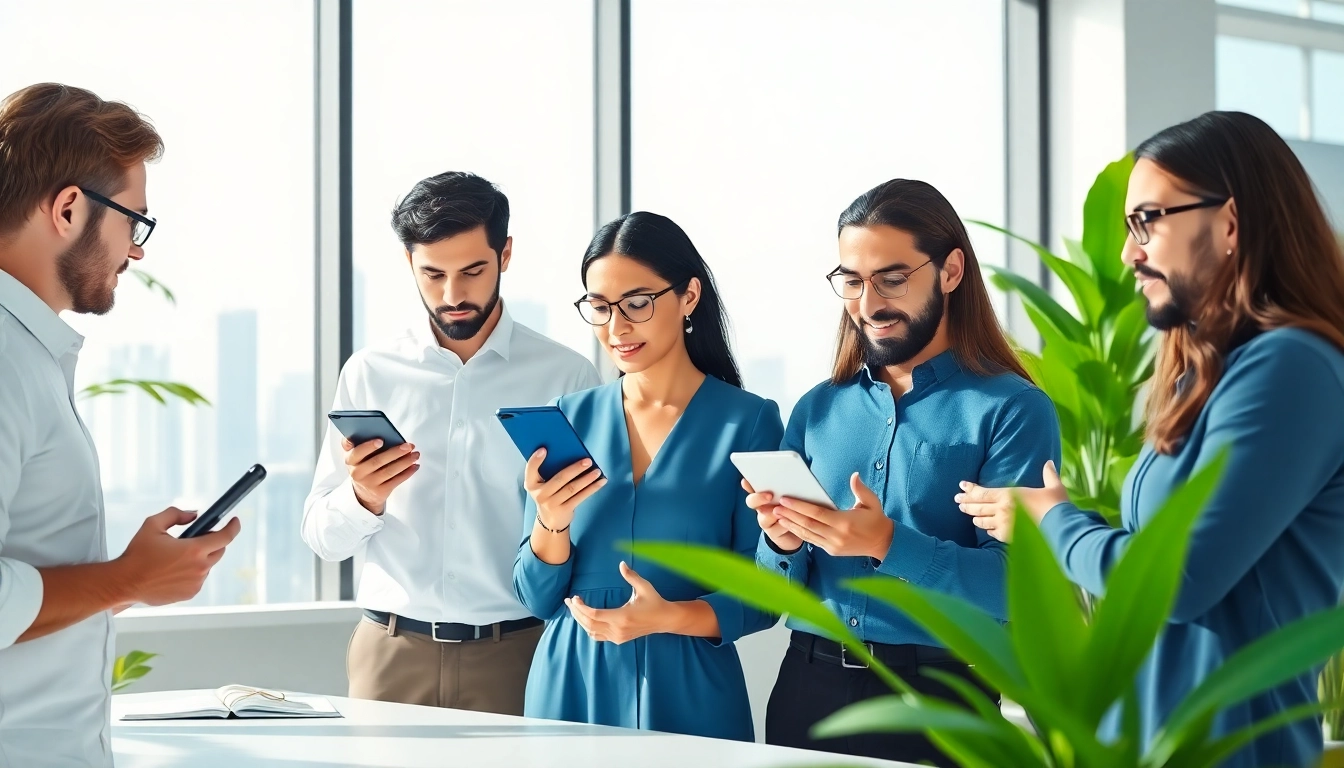 ai marketing team collaborating in a vibrant workspace with innovative ideas.