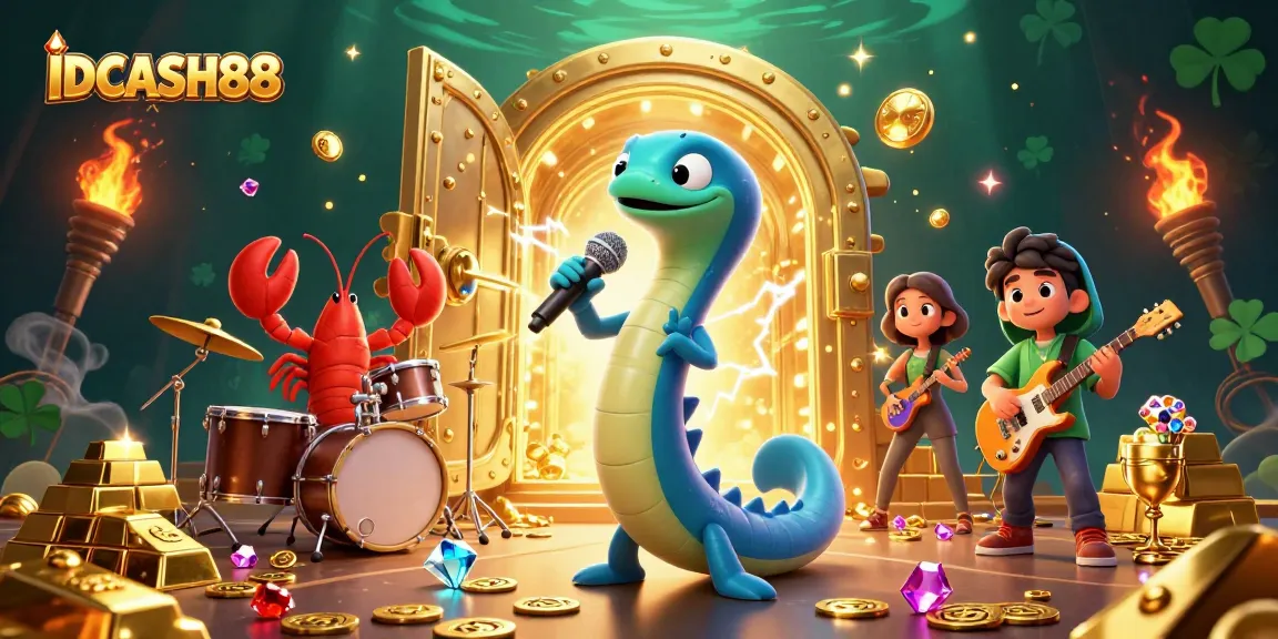 Engage with IDCASH88 at an underwater casino with lively characters and rich treasures