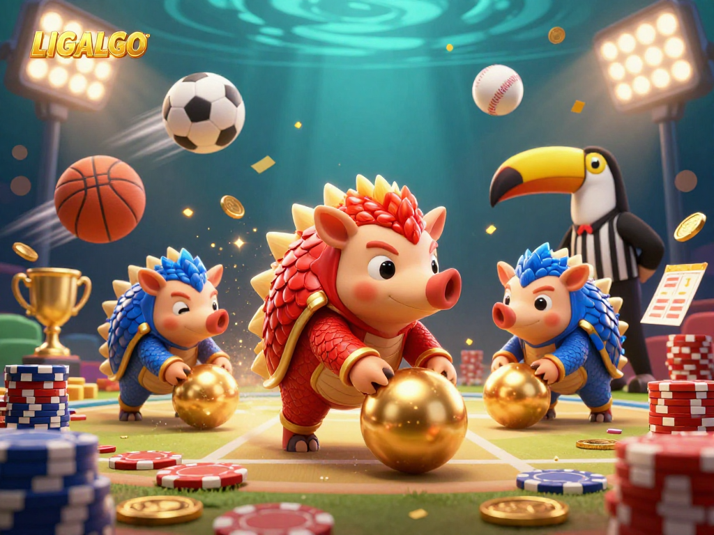 Experience dynamic sports betting excitement with LIGALGO in a lively pangolin showdown.