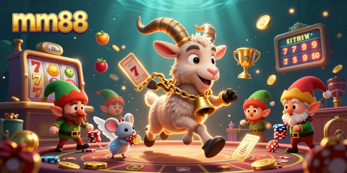 Experience heart-pounding excitement at mm88 with Krampus and elves in a thrilling casino scene!