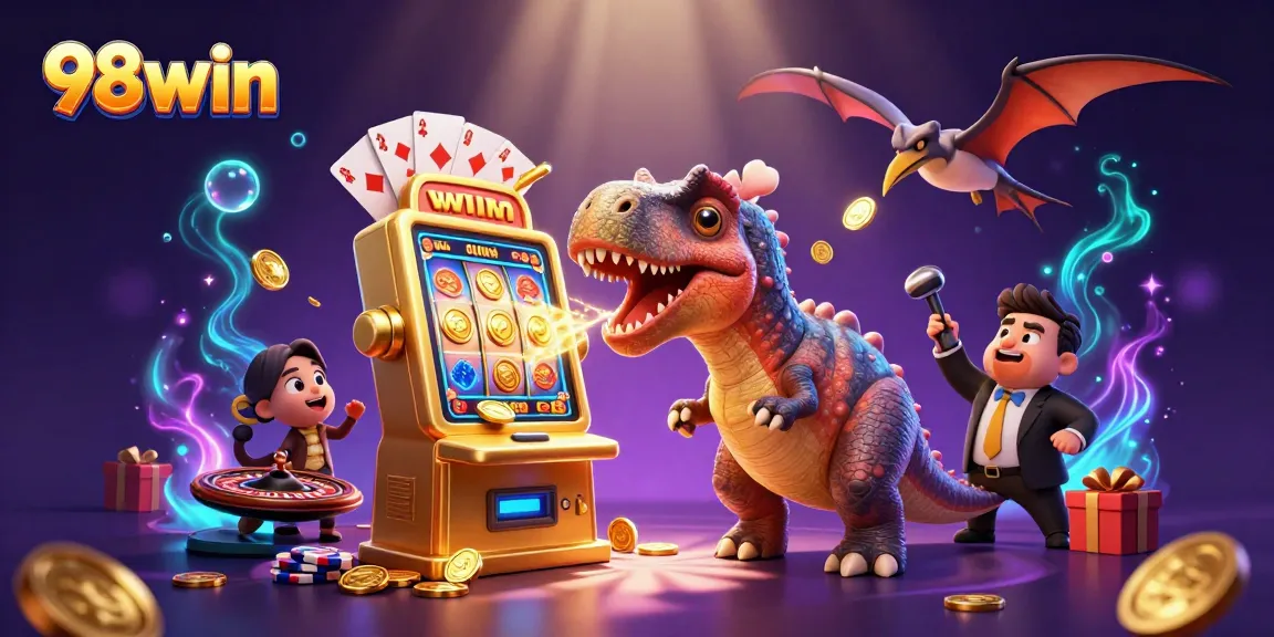 98win unlocks jackpot fun as pachycephalosaurus hits the golden slot machine!