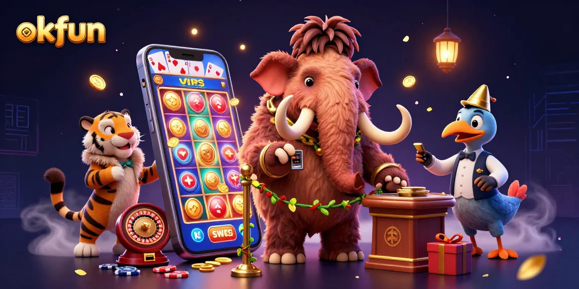 Experience thrilling action at okfun casino with vibrant game visuals, golden coins, and interactive characters.