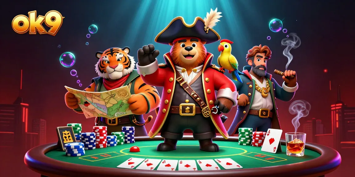 Experience exciting gaming at ok9 with vibrant casino visuals and engaging characters.