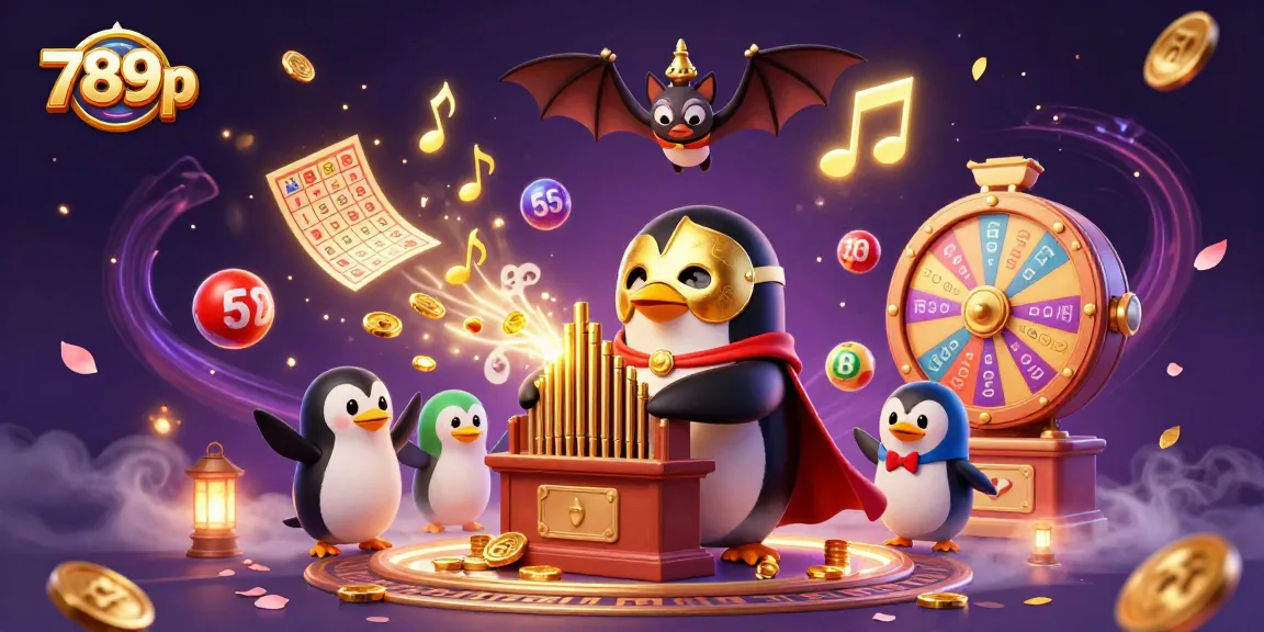 Experience thrilling wins at 789p with a vibrant casino illustration showcasing games and lucky lottery elements.