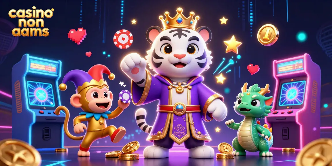 Gioca nei casino non AAMS con un'elegante tigre e un monaco dorato mentre interagiscono con le slot.