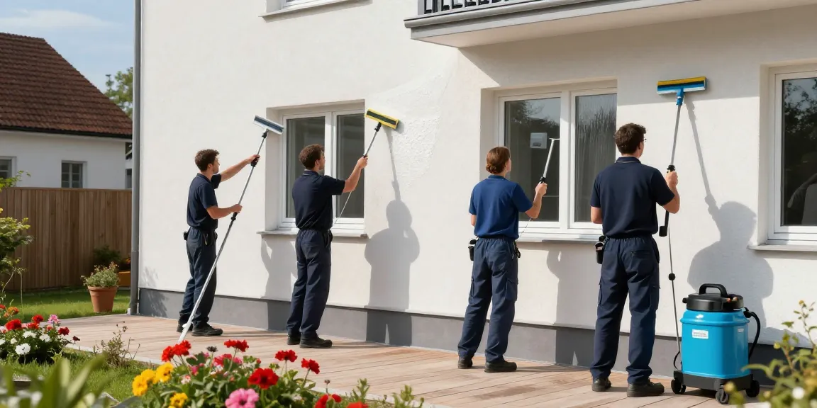 Fassadenreinigung Heuchelheim mit professionellem Team und umweltfreundlichen Mitteln.