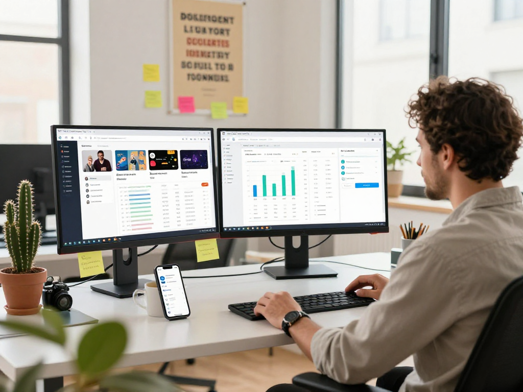 Buy app downloads in a professional app marketing workspace with analytics and user engagement metrics.
