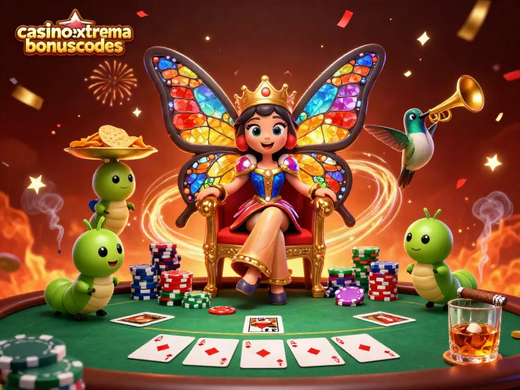Explore the vibrant world of casinoextremebonuscodes with animated casino characters celebrating bonuses.