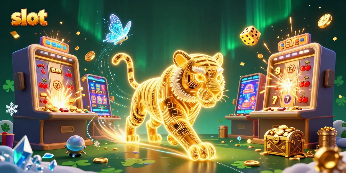Spin the slot reels with excitement in a vibrant casino filled with gold and jackpots.
