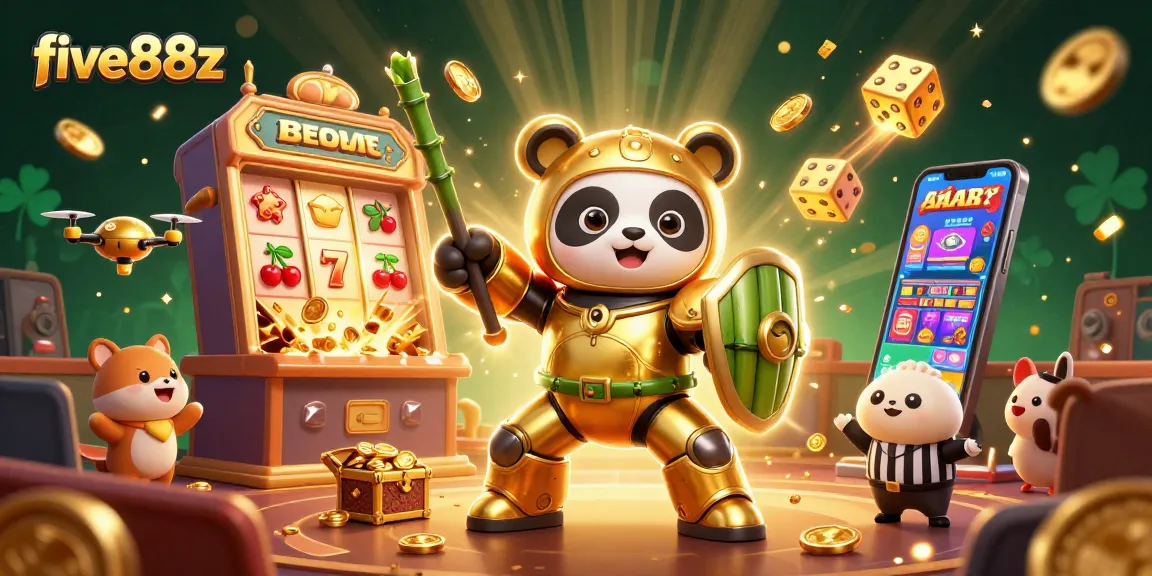 Experience five88z in a vibrant 3D casino scene with dynamic characters and rich gaming elements.