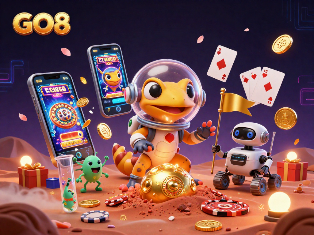 Engage in thrilling gameplay at GO8 with exciting slots and vibrant casino elements.