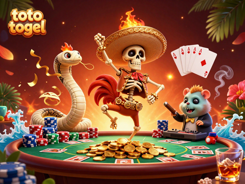 Toto togel menghadirkan momen seru, dengan karakter unik dalam suasana kasino yang energik.