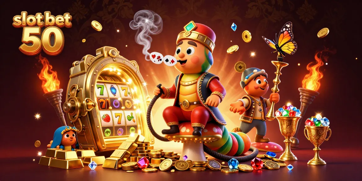 Experience slot bet 50 excitement with giant winnings and vibrant casino elements.