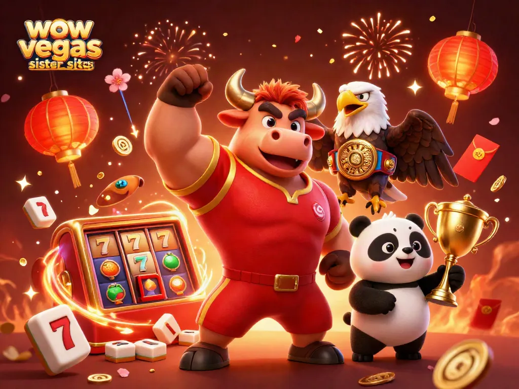 Experience the thrill with wow vegas sister sites in a vibrant casino celebration scene.