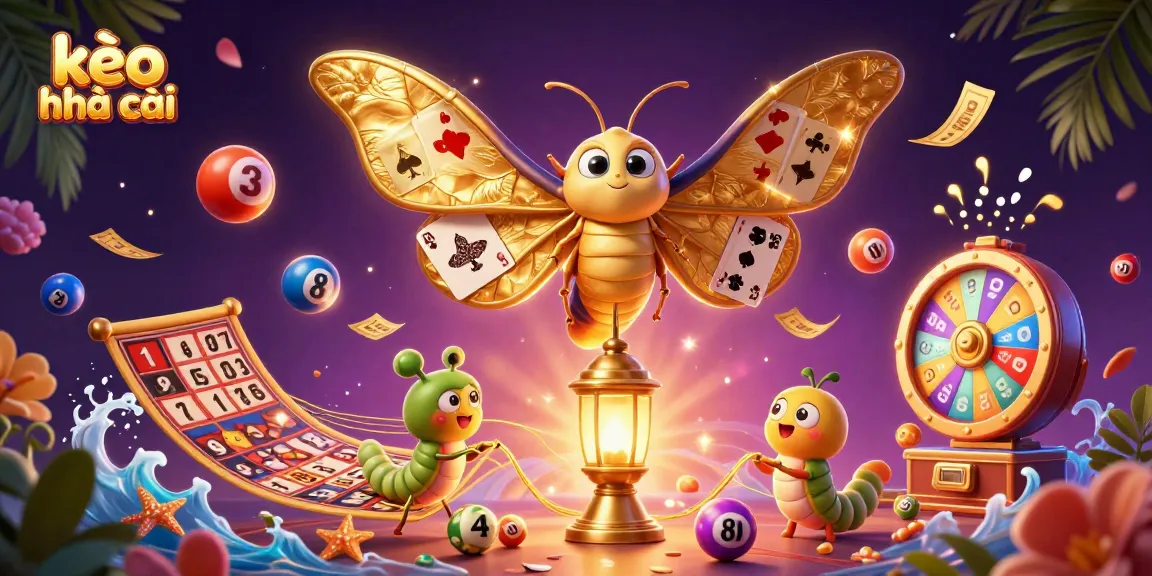 Experience the excitement of kèo nhà cái with vibrant scenes and dynamic game elements in this 3D illustration.