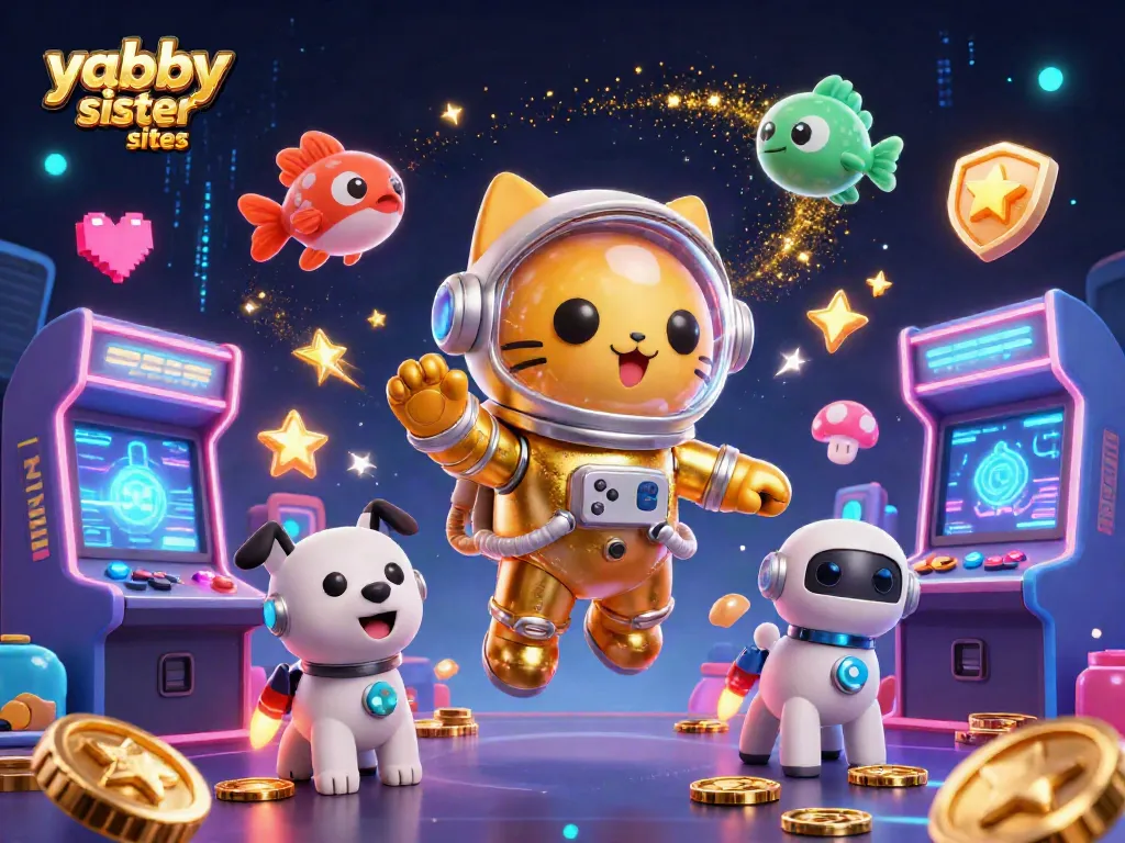 Experience excitement at yabby sister sites with a cosmic casino adventure featuring an astronaut cat and vibrant games.