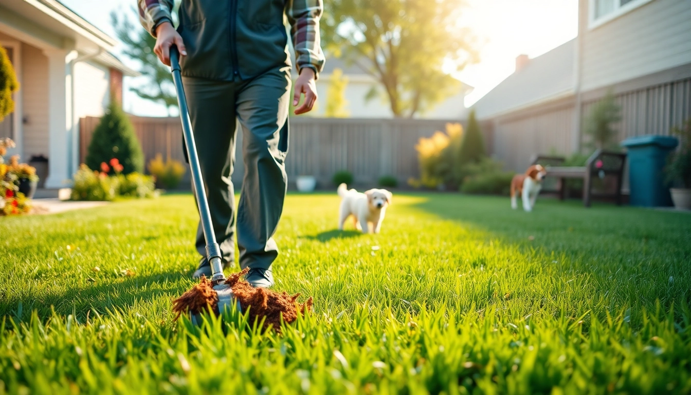 Providing expert pet waste removal near me with dedicated service in a clean backyard.