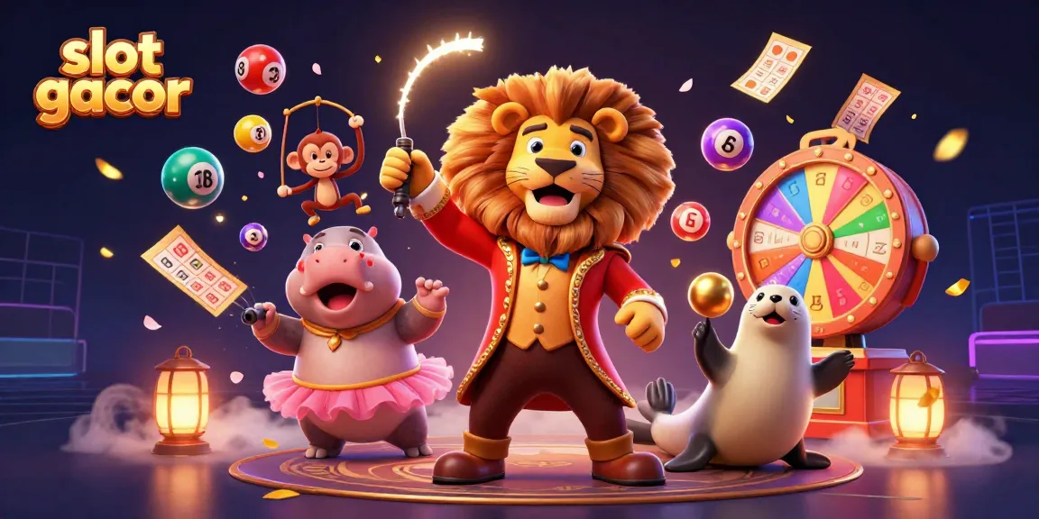 Slot gacor menarik dengan karakter kartun ceria yang memeriahkan permainan slot online.