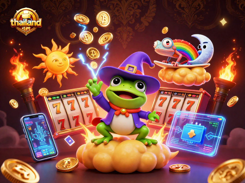 Engage in winning strategies with thailand slot in this electrifying 3D casino scene.