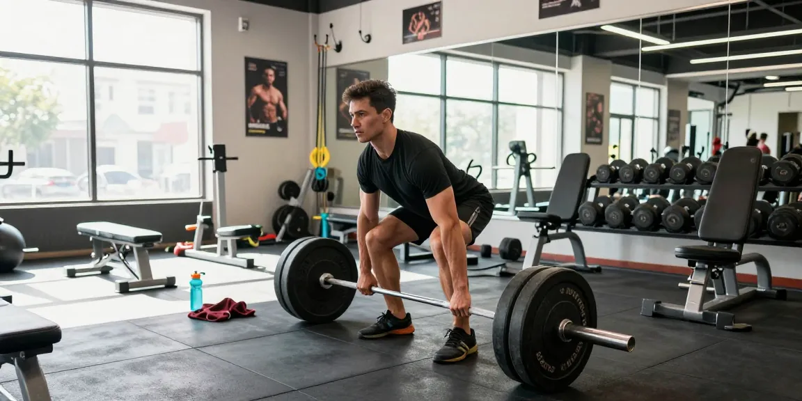 Prime Pharma Steroids user lifting weights in a modern gym, showcasing strength and fitness dedication