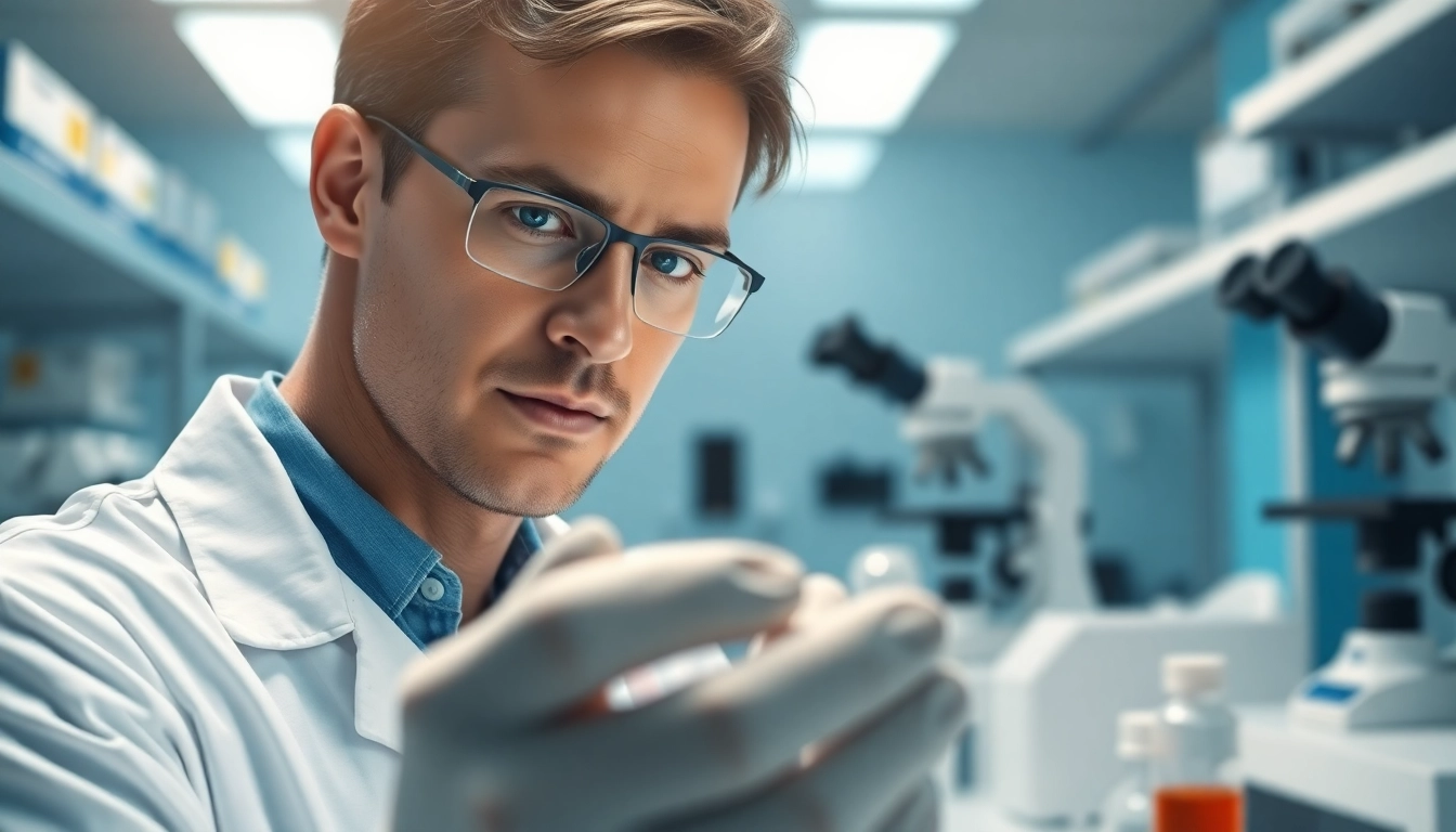 Investigating ac peptides in a professional lab setting.