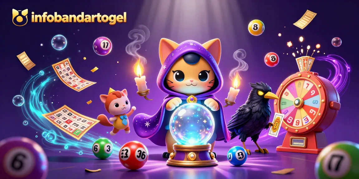 Experience mystery and fortune at infobandartogel with vibrant lottery-themed illustrations featuring dynamic game elements.