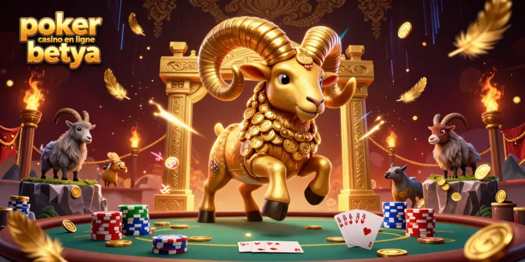 Engage with poker casino en ligne betya through an energetic 3D poker-themed illustration showcasing dynamic characters and elements.