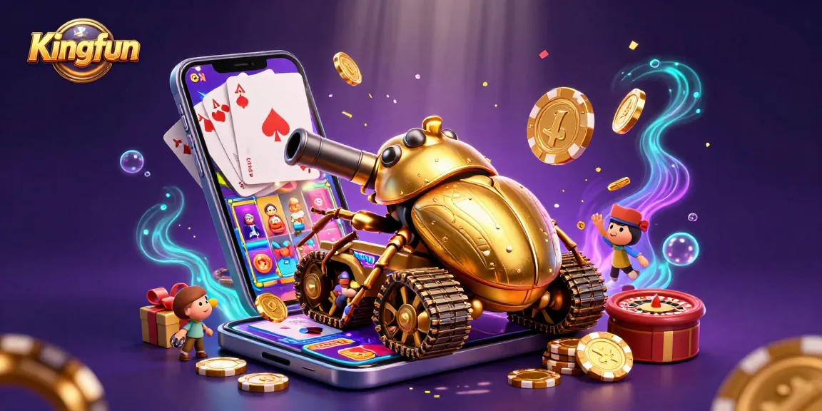 Experience Kingfun's vibrant 3D casino adventure with dynamic gameplay elements and rewards.