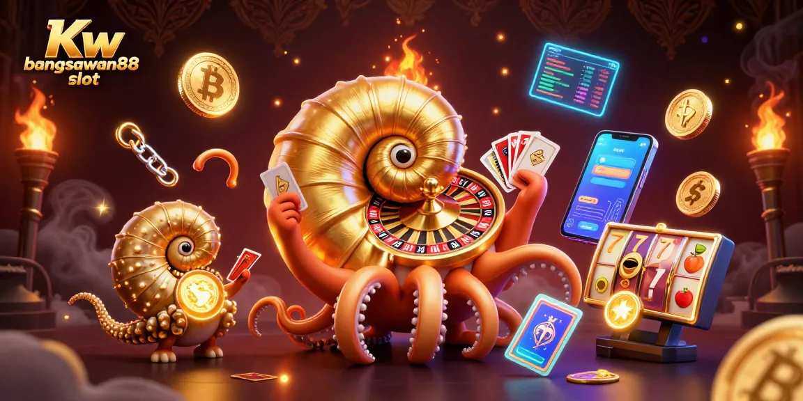Experience the exciting Kw bangsawan88 slot action featuring a giant nautilus and vibrant slot elements.