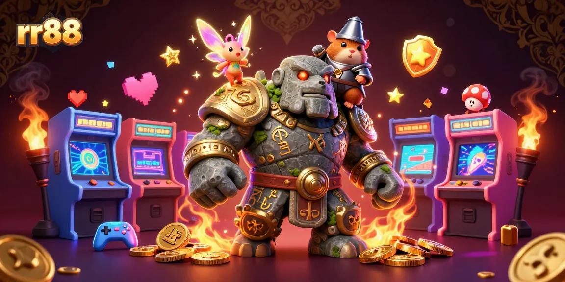 Engage in thrilling gameplay at rr88 with a magical scene of characters and gaming elements.