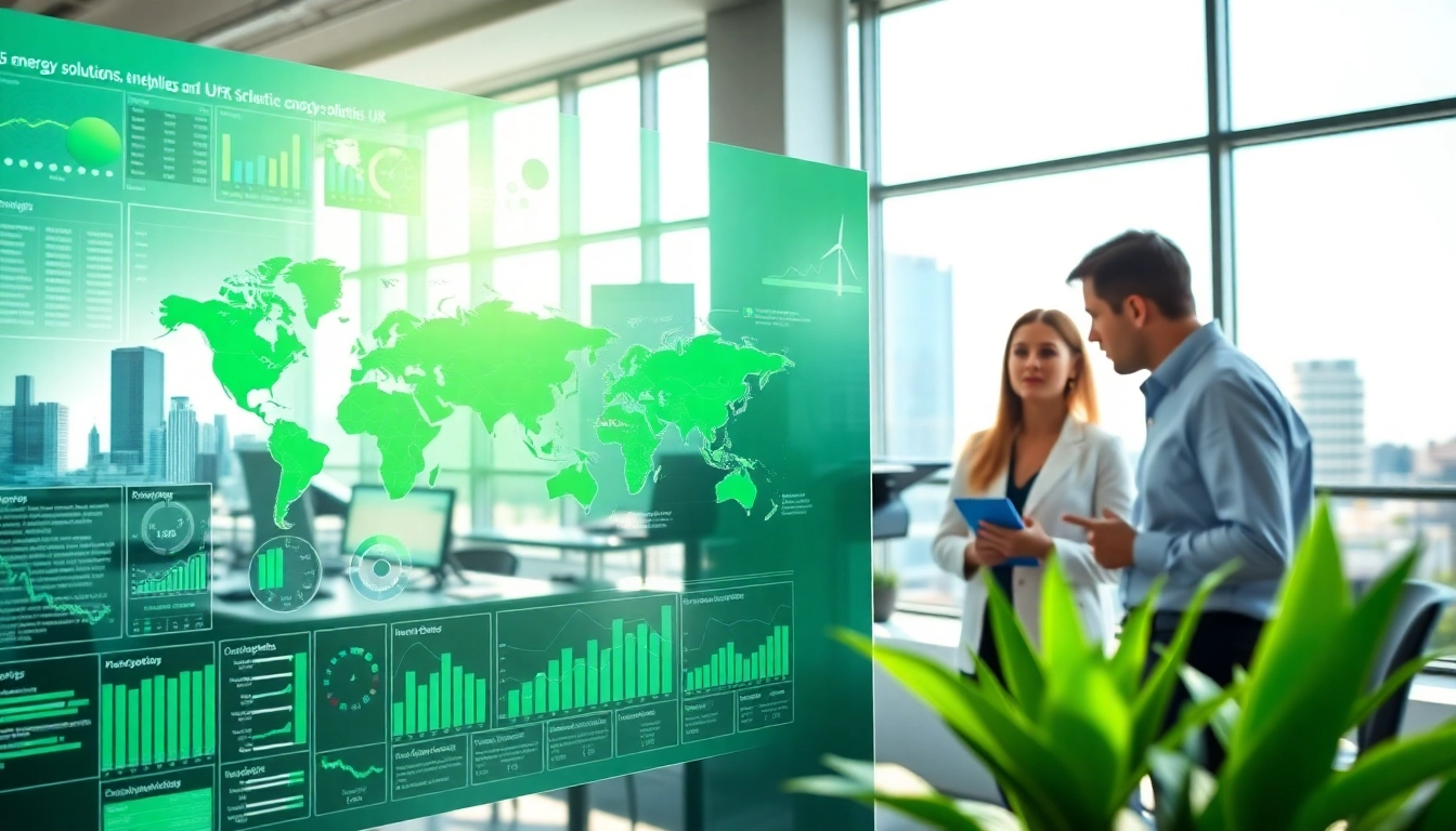 Explore the big 6 energy suppliers in a dynamic office setting focused on energy solutions.