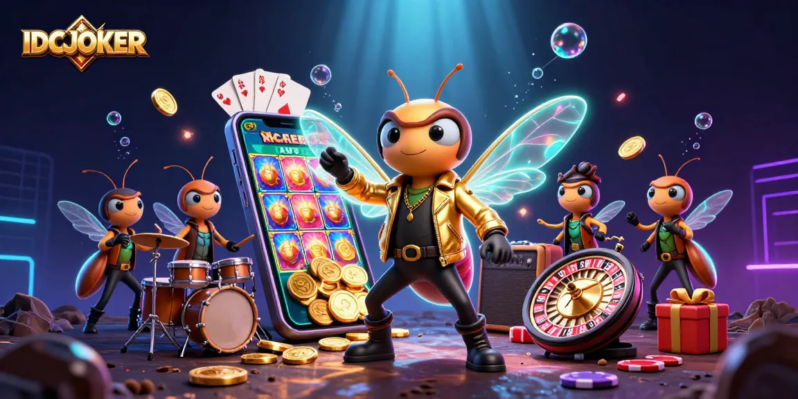IDCJOKER brings exciting gaming with a rock star vibe in a vibrant 3D illustration