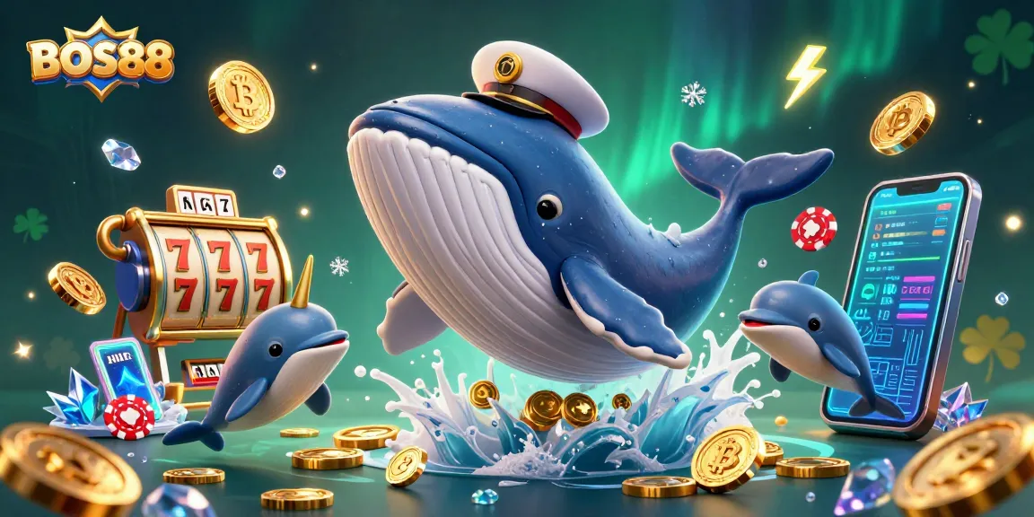 Bermain dengan slot online terkini di BOS88 dengan simbol slot, jackpot, dan banyak koin emas yang memukau.