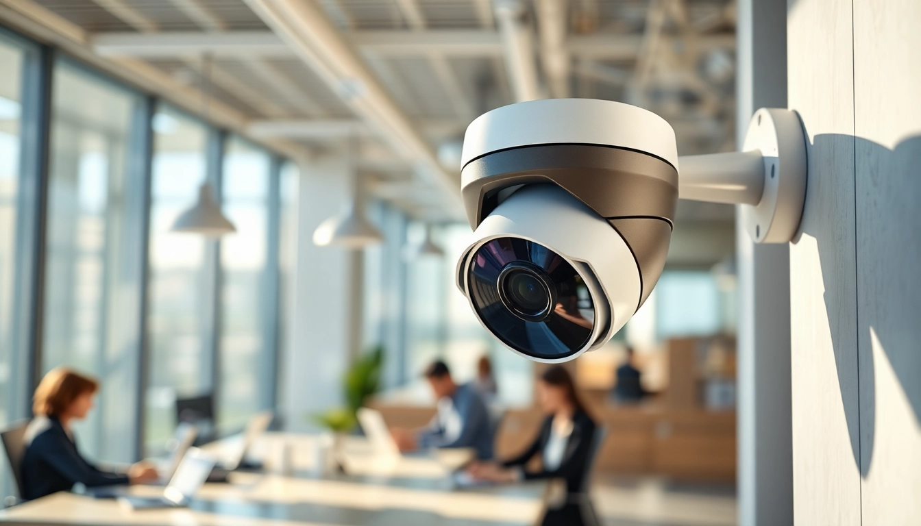 Kameraüberwachung Unternehmen in moderner Büroumgebung zur Verbesserung der Sicherheit.