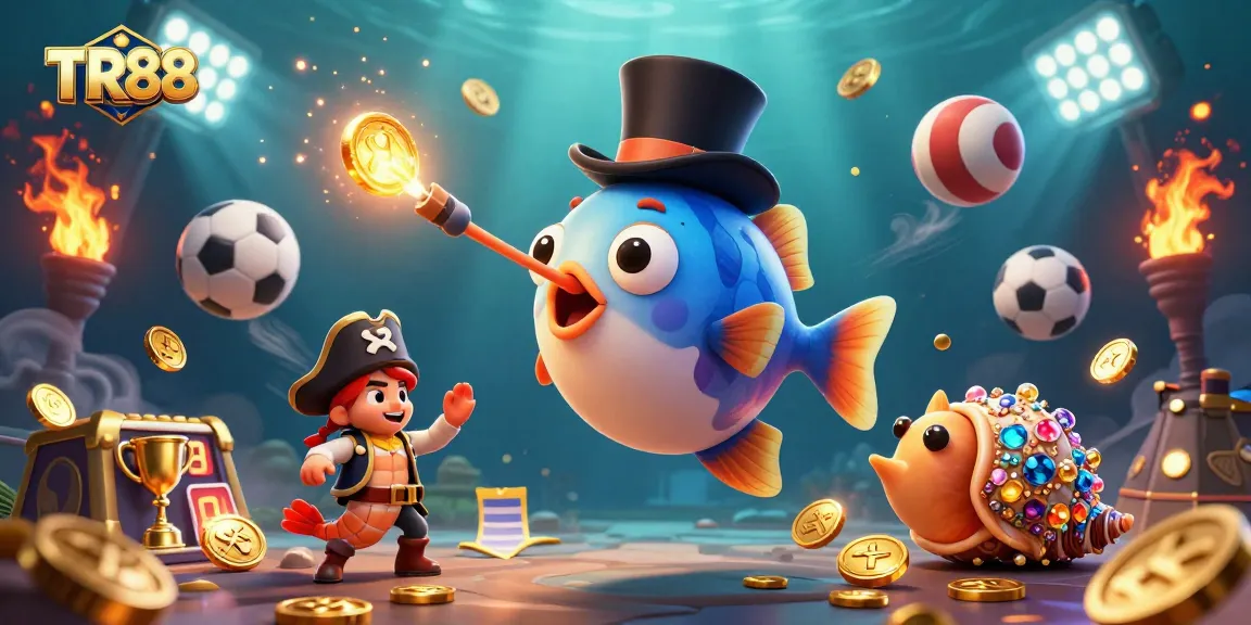 Engage with TR88 in an exciting underwater casino adventure as you hunt for treasures.