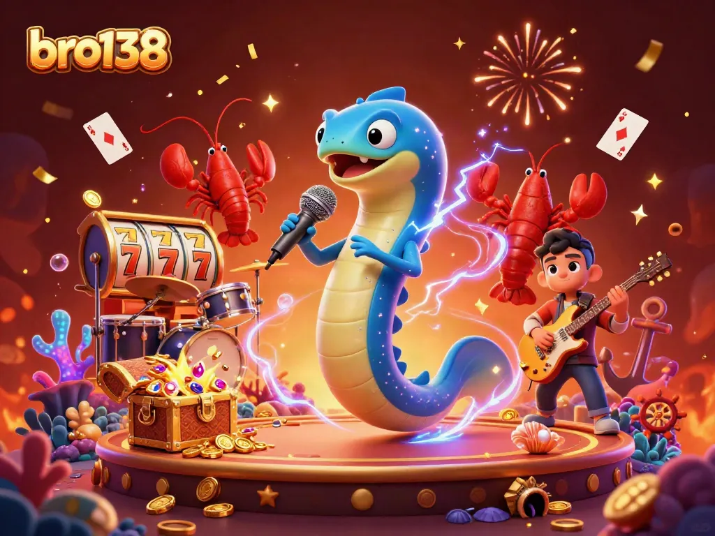 Engage in exciting gameplay at bro138 with an electrifying underwater casino scene.